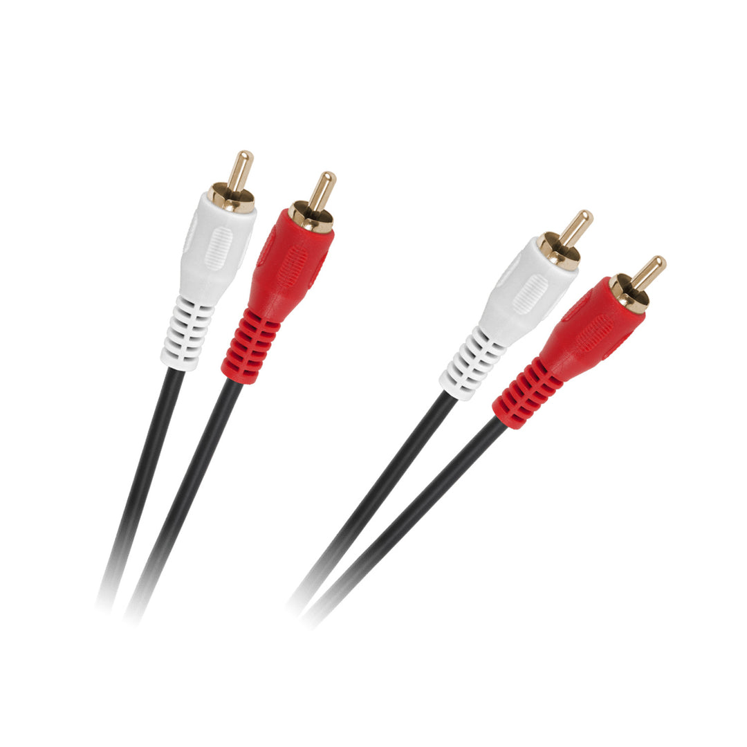 Audio kabel 2x2 cinch RCA 1,5m 4mm KPO2613-1.5