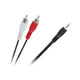 Kabel mini jack 3,5 mm na 2x RCA 15 m KPO2747-15