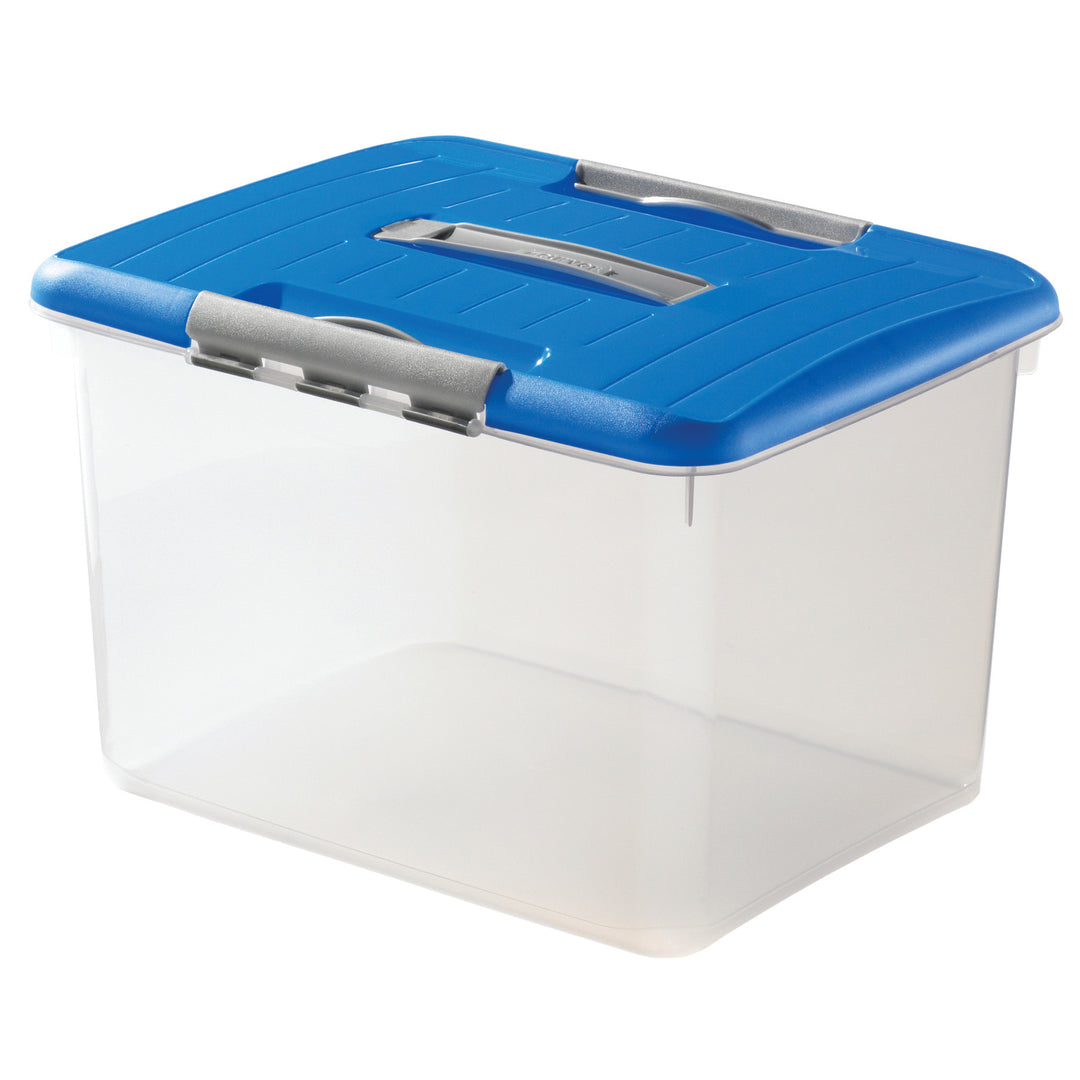 Průhledný kontejner Curver Optima 30 l s rukojetí
