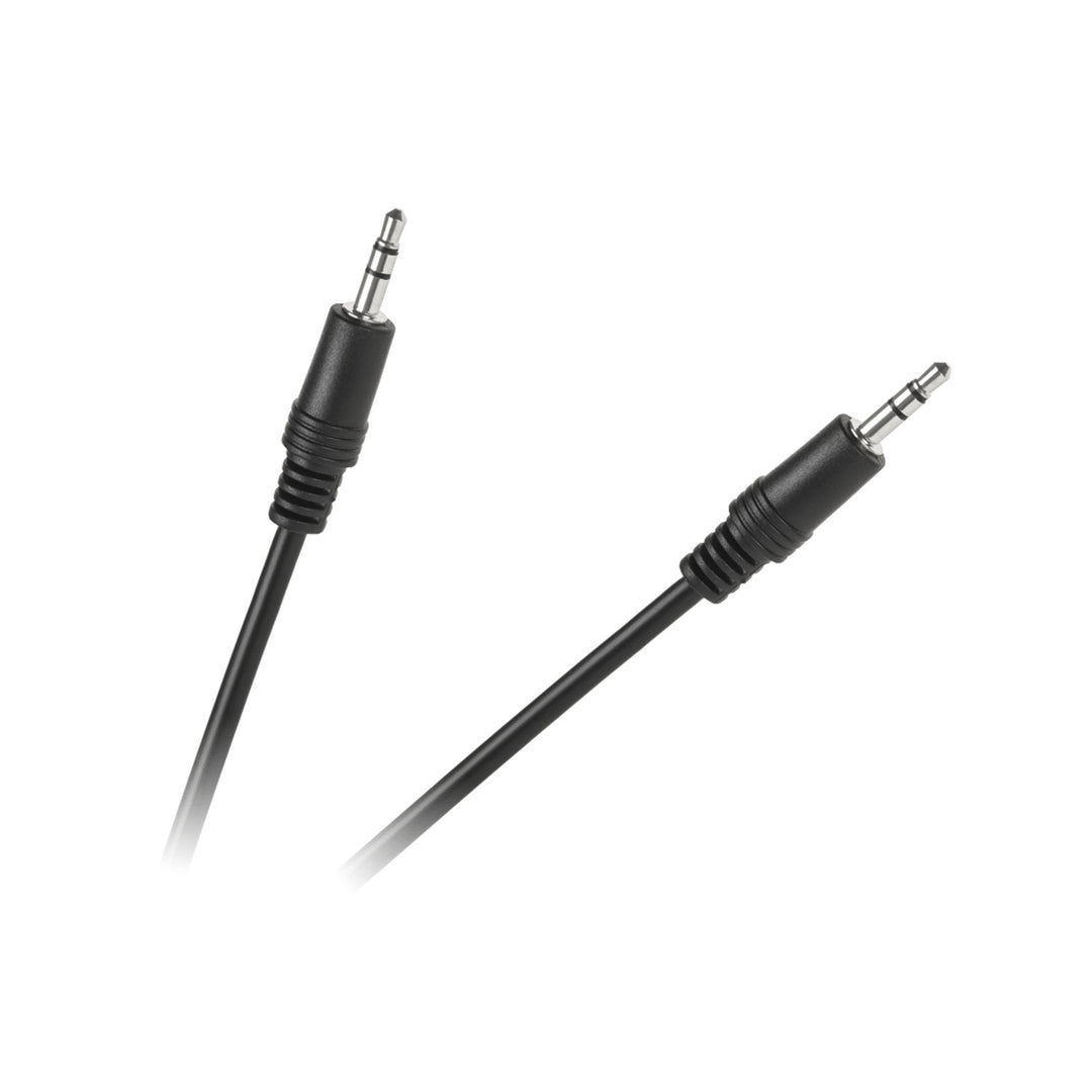 Audio kabel, 3,5mm zástrčka, 0,6 m, černý, KPO2743-0.6