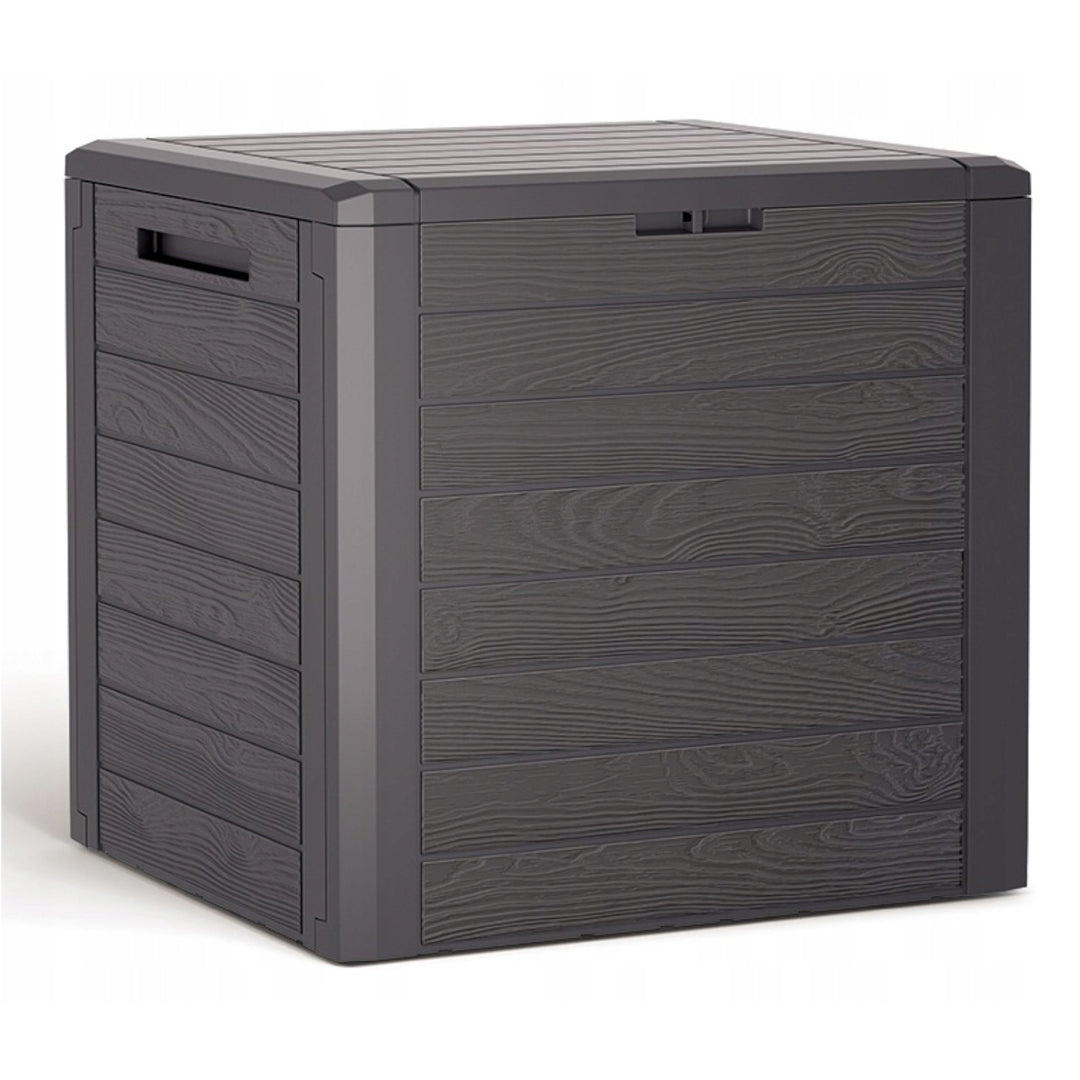 Zahradní box Prosperplast Woodebox 140L umbra MBWL140-440U