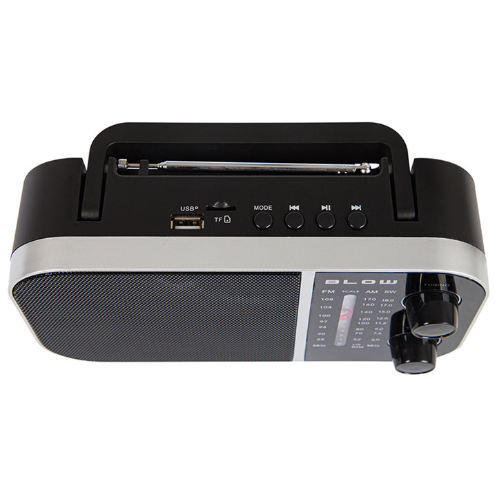 Přenosné analogové rádio AM/FM RA6 napájené z baterie a sítě Blow