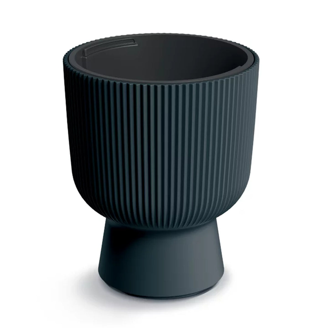 Květináč Prosperplast s vložkou, průměr 390 mm, antracitová barva, DBMIG400-S433