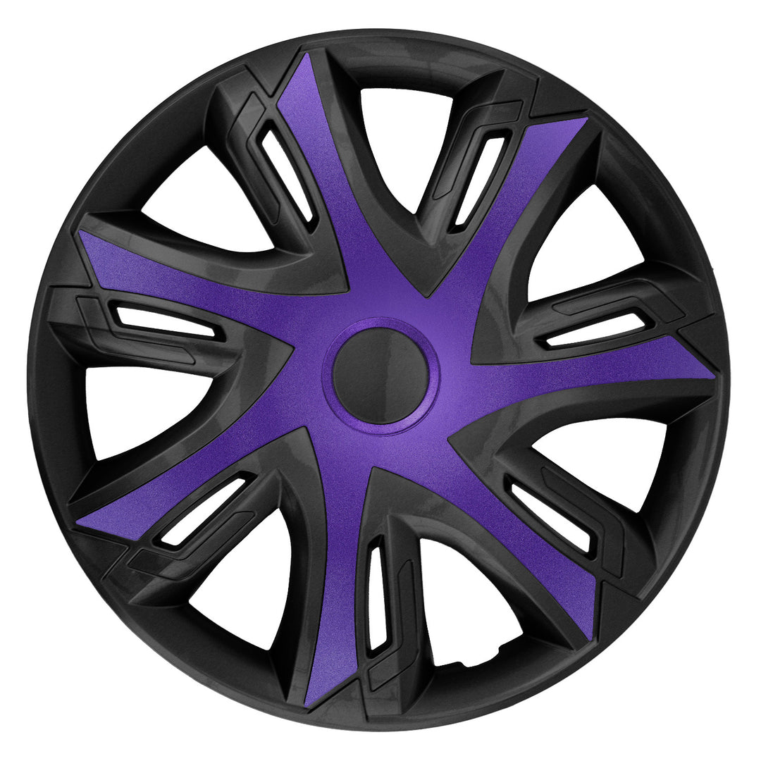 Univerzální kryt náboje 16" NRM N-Power dvoubarevný fialový/černý 1 kus