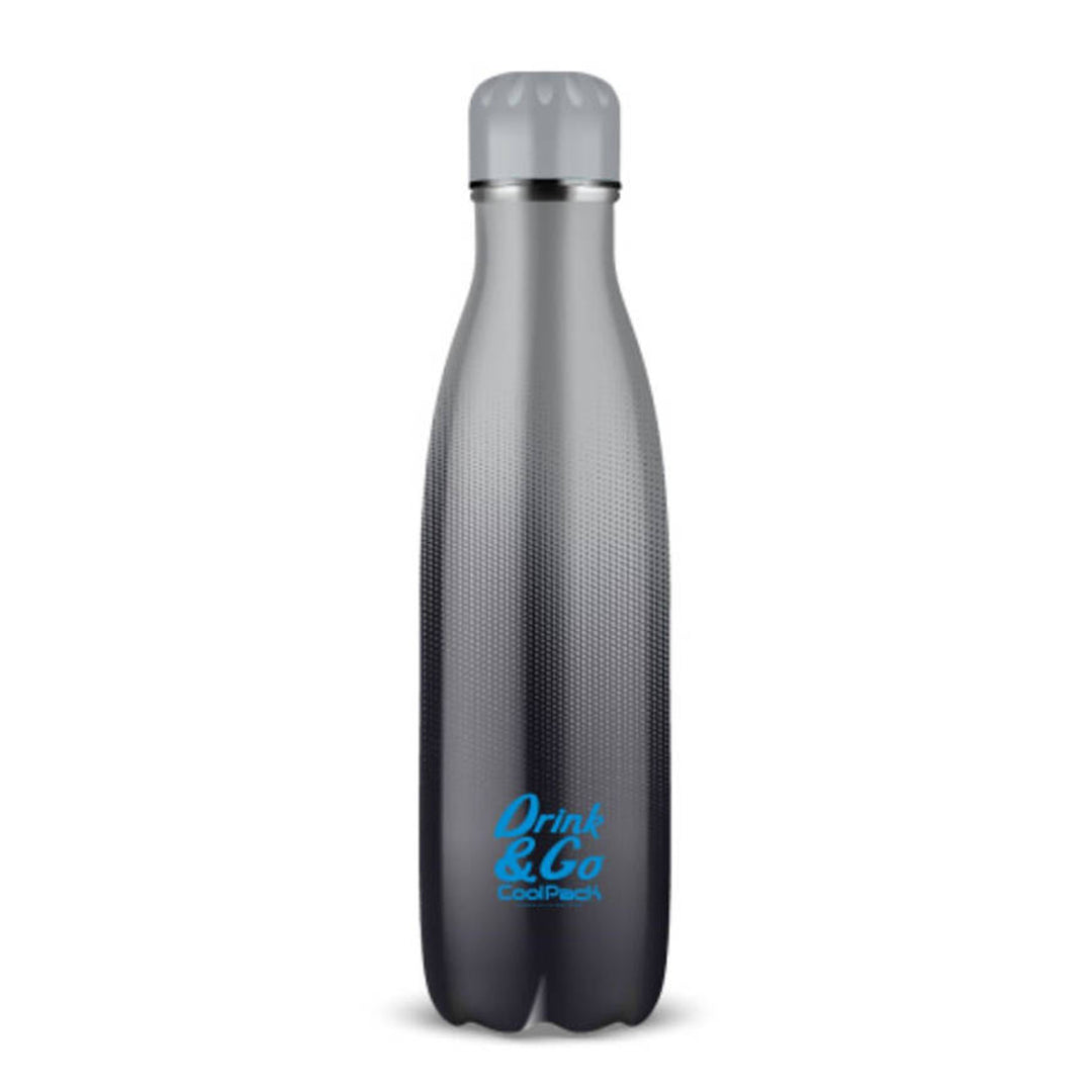 Termo láhev Coolpack, 0,5 l, nerezová ocel, šedá, Drink & amp; Go Z04511