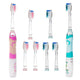 SEAGO dětský sonický zubní kartáček, růžový, 3 hroty, SG-977 Pink + SEAGO dětský sonický zubní kartáček, zelený, 3 hroty,SG-977 Green