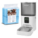 GreenBlue automatický dávkovač krmiva pro domácí mazlíčky, 6 l, USB 5V1A, GB393 + GreenBlue hygienické podložky pro psy/kočky, pro trénink čůrání, 60x40 cm, 50 ks, GB495
