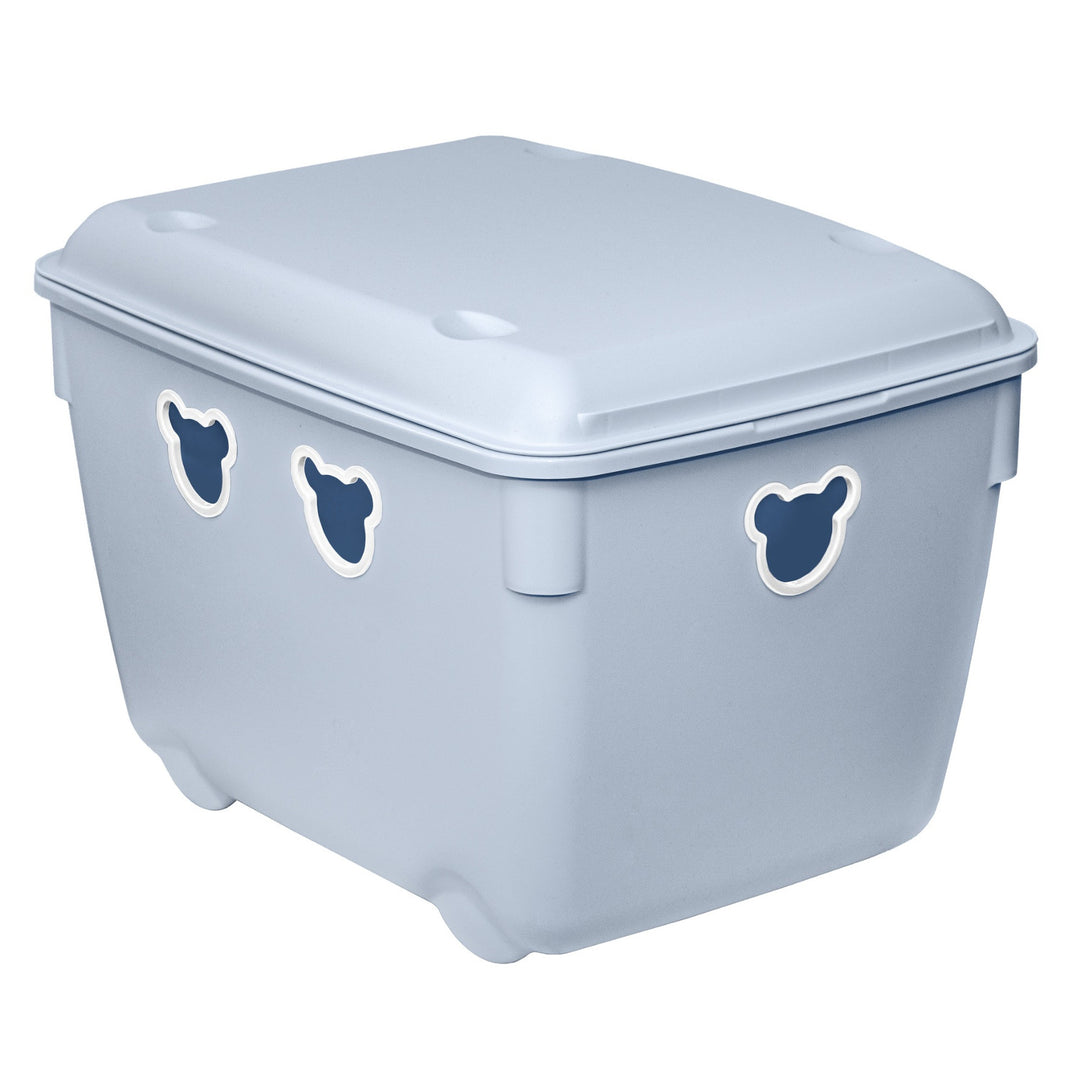 Koš na hračky Branq, 40 l , odolný, modrý , Medvěd
