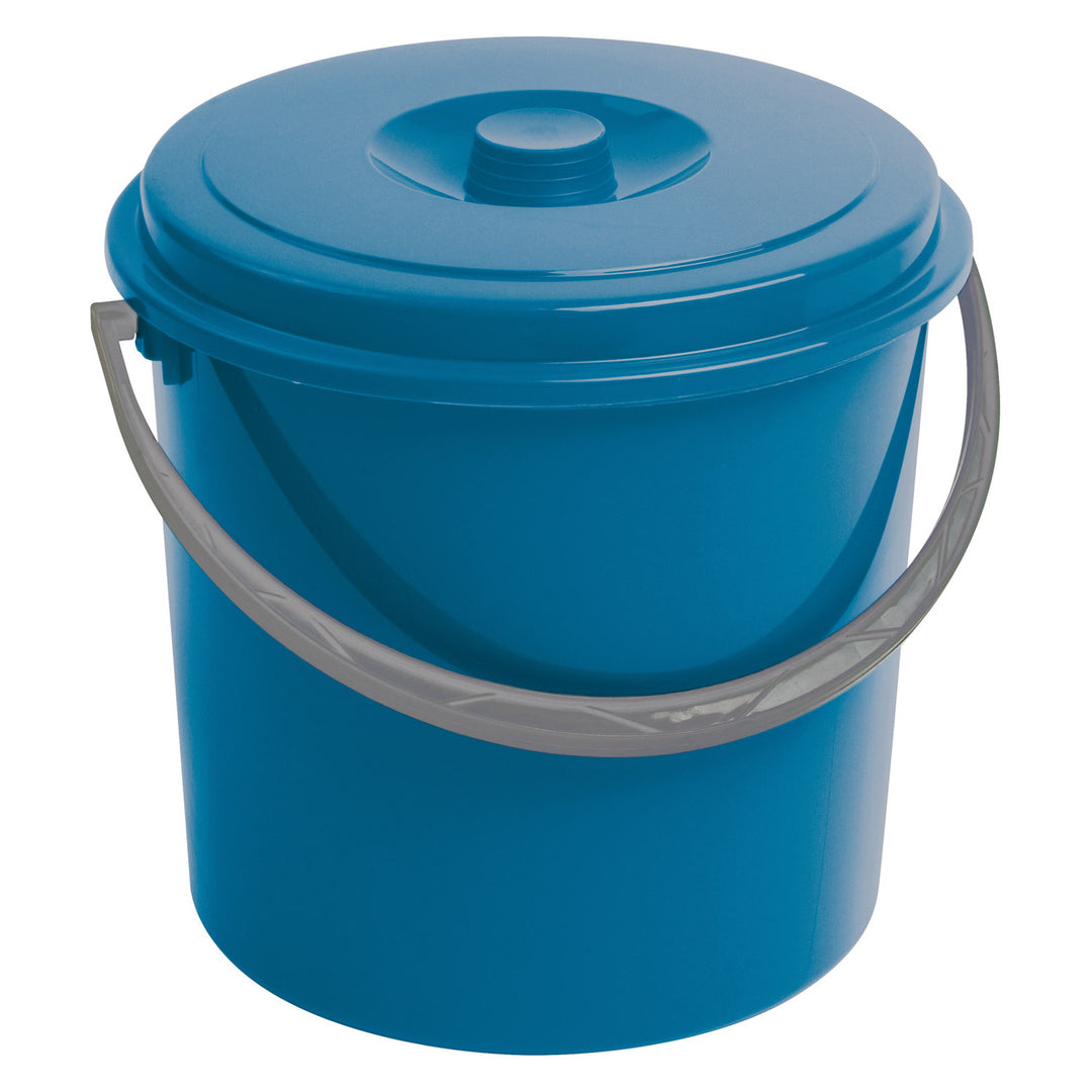 Kbelík Curver s víkem, pohodlná rukojeť, 10 l, modrý, 235232