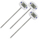 Potravinářský teploměr/sonda, zelenomodrý, délka sondy 15 cm, teplotní rozsah -50 °C až +300 °C, přesnost 0,1 °C, GB382, 3 kusy