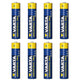 8x alkalická baterie R-03 LR03 AAA Varta Industrial 4003