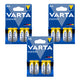 12 ks baterií R-06 LR06 AA 1,5 V Varta Energy (alkalické)