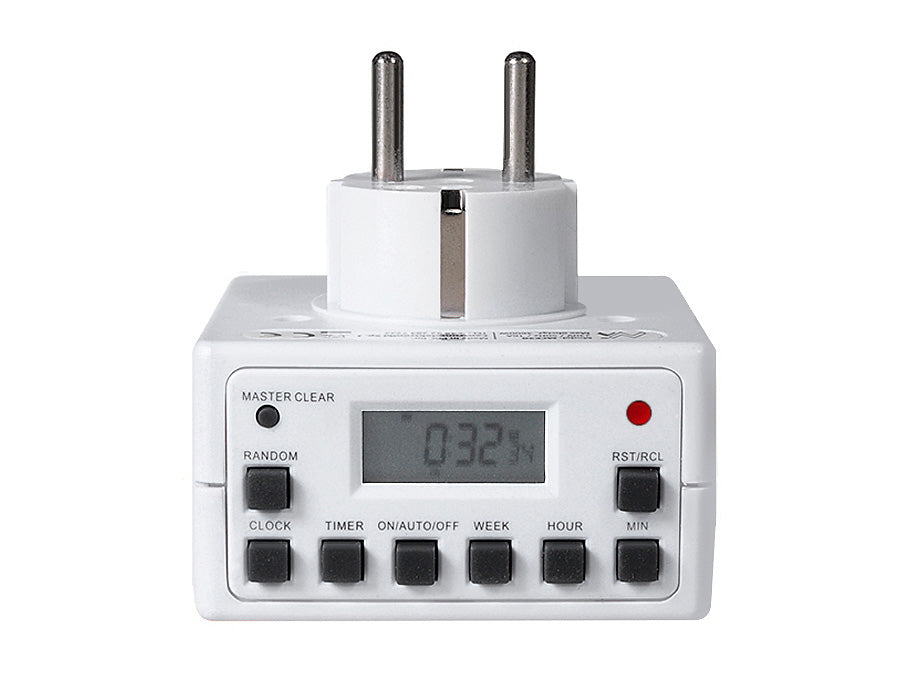 Programovatelný digitální časovač Schuko 3600W max 156 programů Maclean Energy MCE30