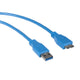 Kabel USB 3.0 0,5 m AM-microBM modrý Maclean MCTV-586