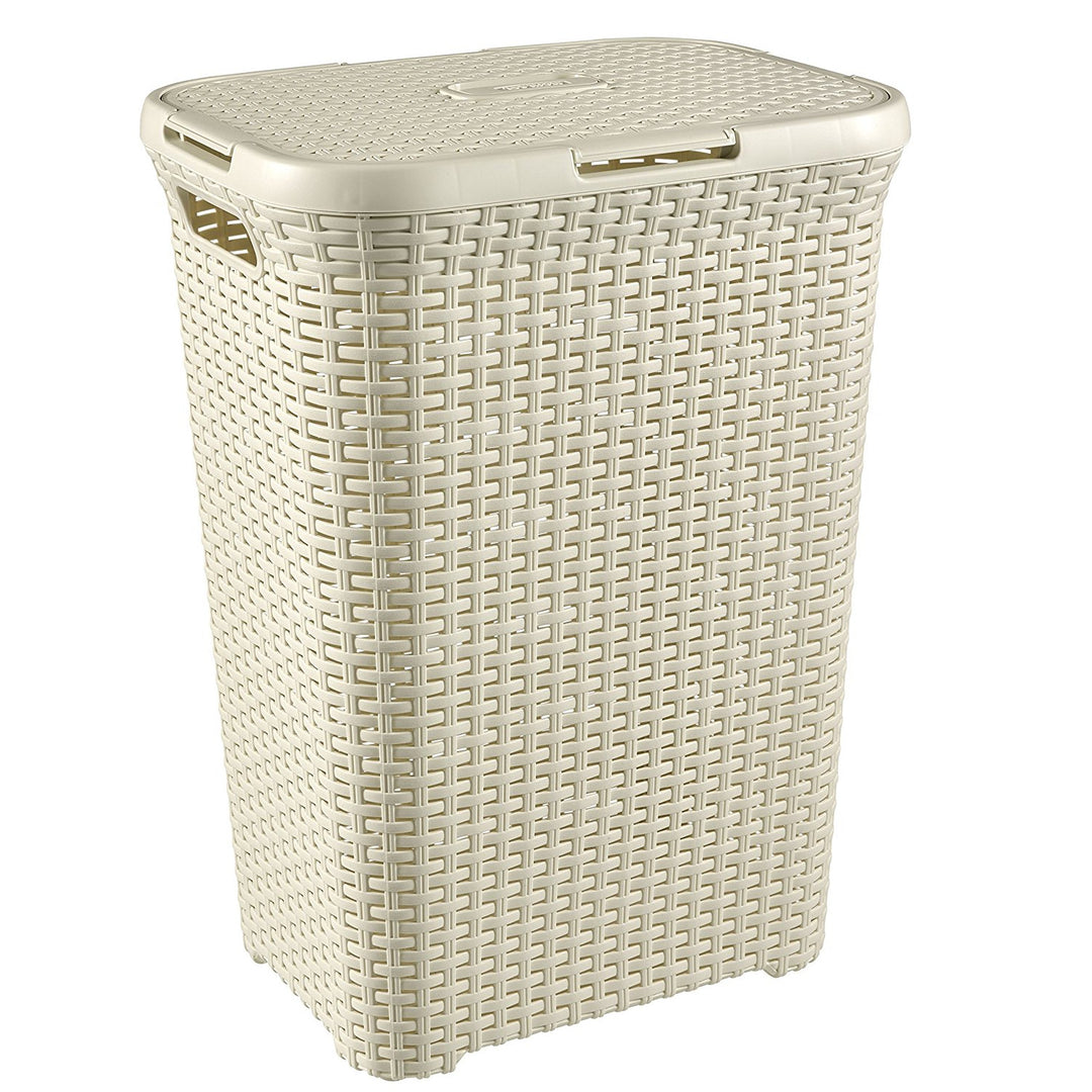 Koš na pradlo Curver Natural Style 60l krémový velká kapacita