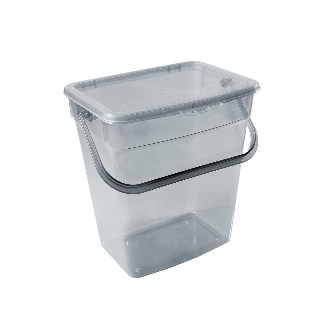 Plast Team 10L práškový kontejner transparentní šedá