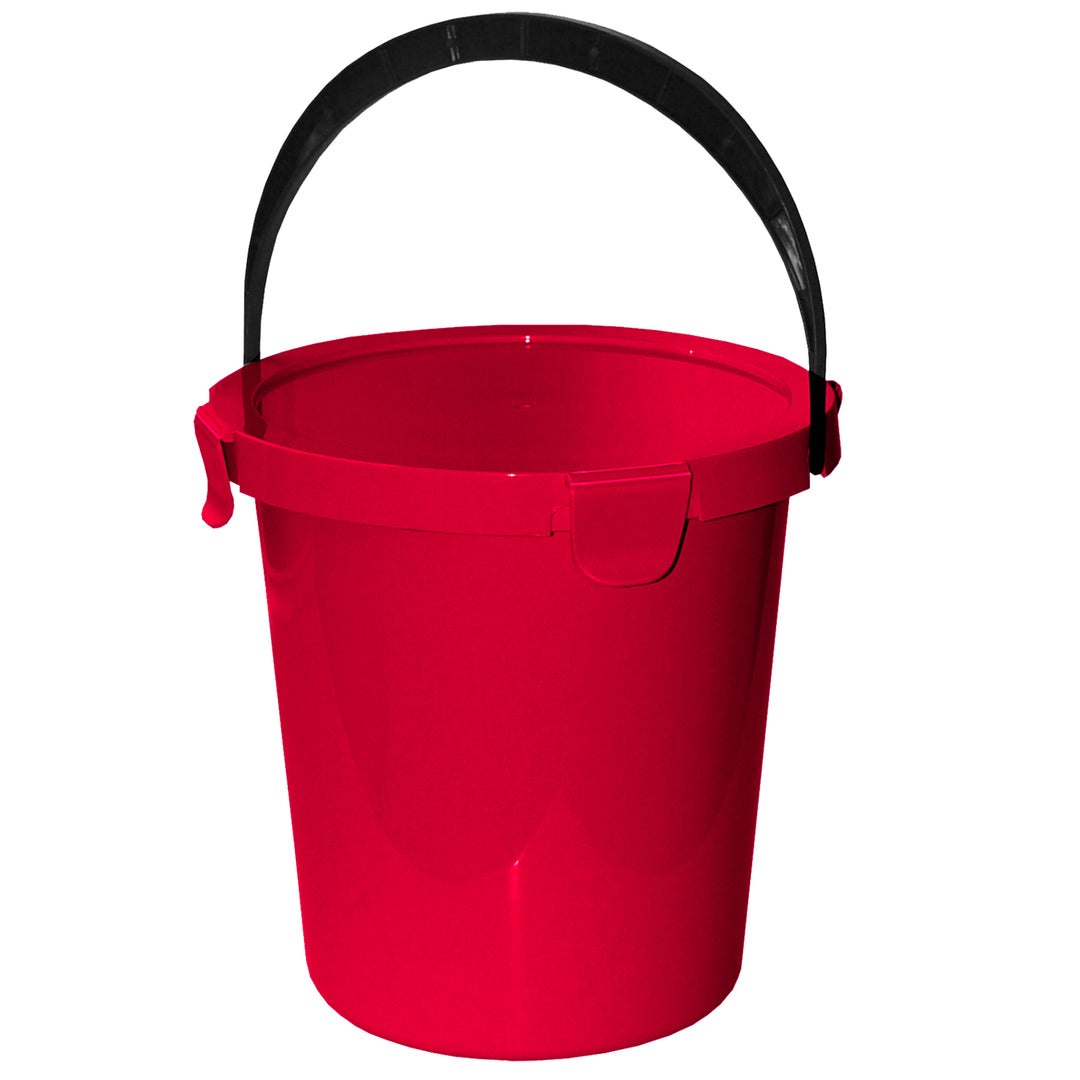 Plast Team Berry 5l kbelík s víkem a rukojetí červený