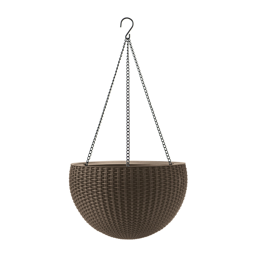 Květináč Keter závěsné koule Planter káva barva mocha