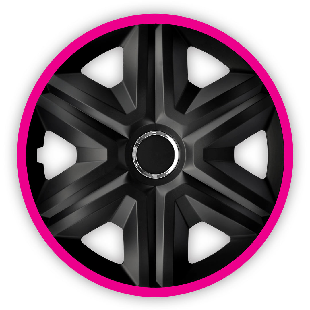 FAST LUX ráfky růžové 14 "4ks dává vozidlu zvláštní vzhled