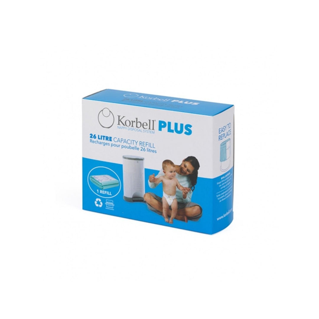 Korbell insert liquid container 26l 3-pack Při výměně sáčku nemáte přímý přístup k plenkám