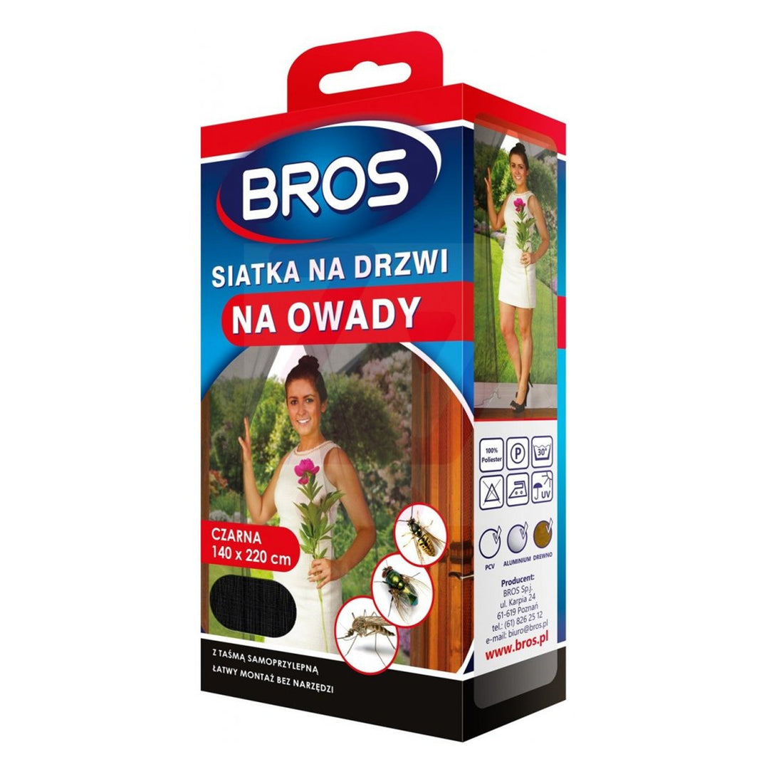 Bros 140x220 dveře proti hmyzu černé
