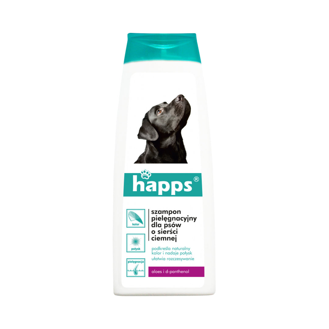 Péče o šampon pro psy s tmavými vlasy Happs 200ml