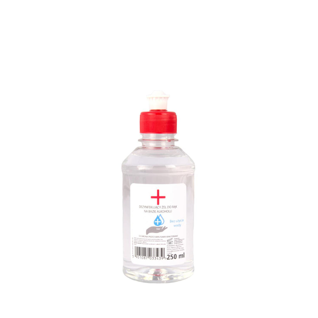 Ruční dezinfekční gel bez vody 70% alkoholu 250 ml