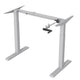 Kancelářský stůl Ergo Office, manuální nastavení výšky, max. 70 kg, max. výška 130 cm, bez desky stolu, bílý, ER-402 W