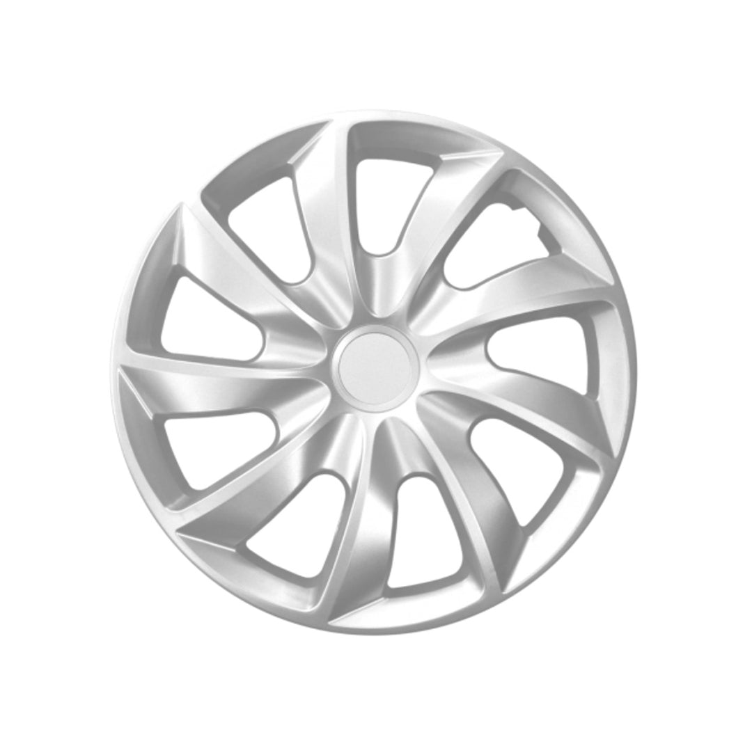 Poklice na kola 16" NRM QUAD SILVER, stříbrná barva, 4 kusy