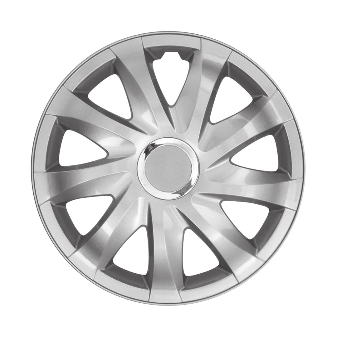 13" kryty nábojů NRM DRIFT SILVER, lakované 4 kusy - stříbrná barva