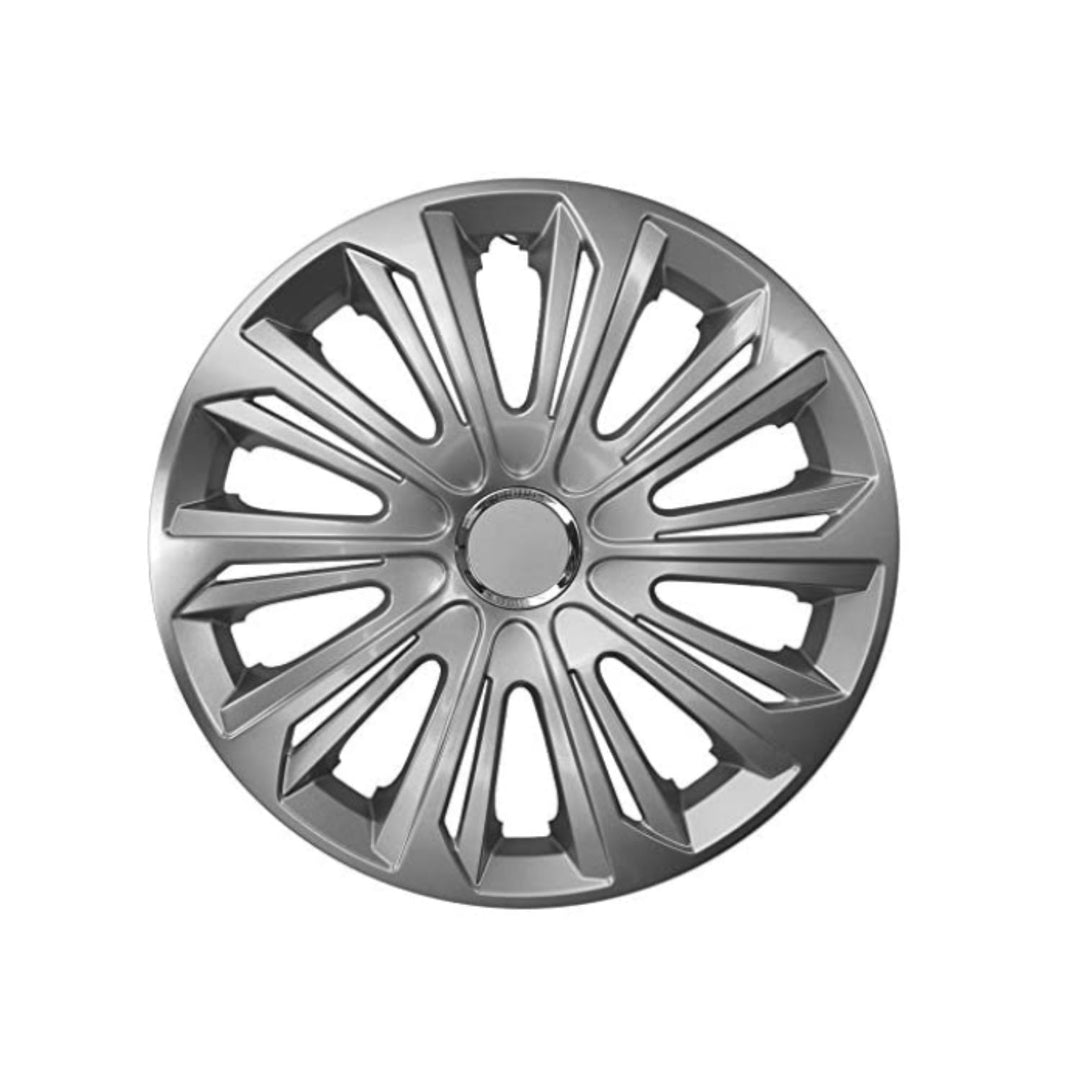 Poklice na kola 16" STRONG NRM lakované, stříbrné, 4 kusy