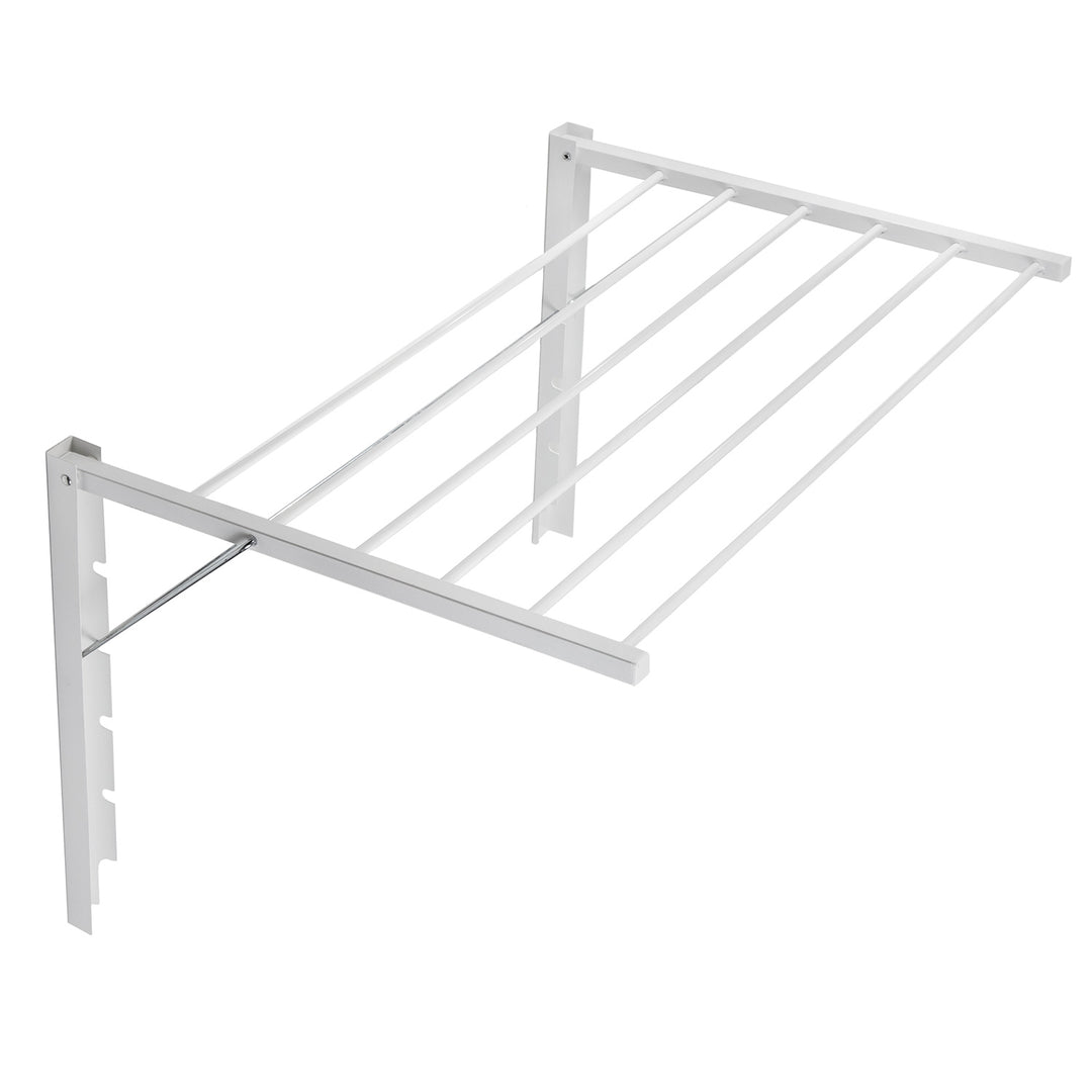 Sušicí koupelnový mini stojan na oblečení ABJ 70 cm bílý