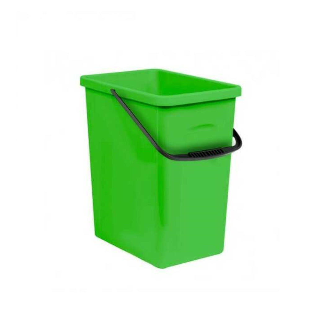 Odpadkový koš Branq, s rukojetí, zelený, 10 litrů, 1309