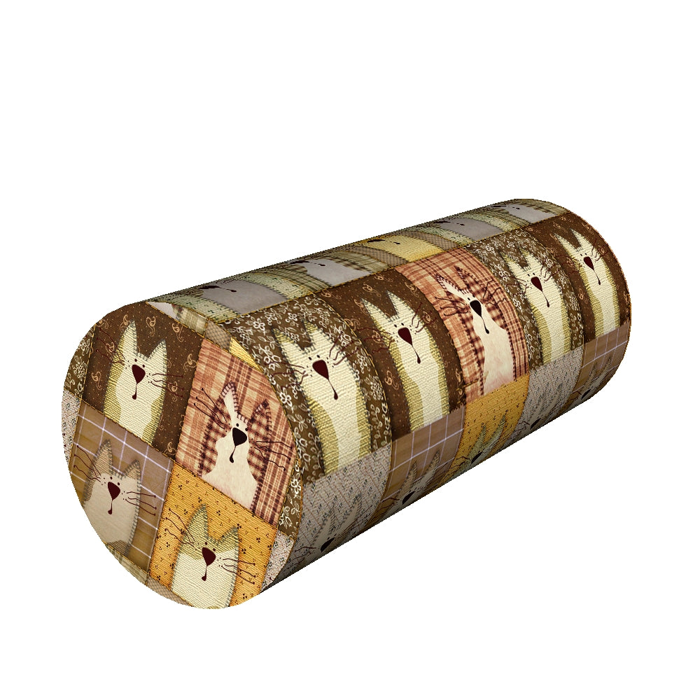 Bederní polštář na krk 40x15cm Pillow Support Roll Thermoactive Foam Roll Pillow Pexeso Beige