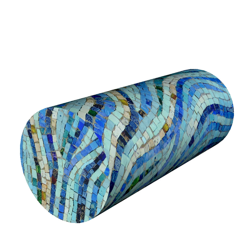 Bederní polštář na krk 40x15cm Podpůrný polštář Thermoactive Foam Roll Pillow Mozaic