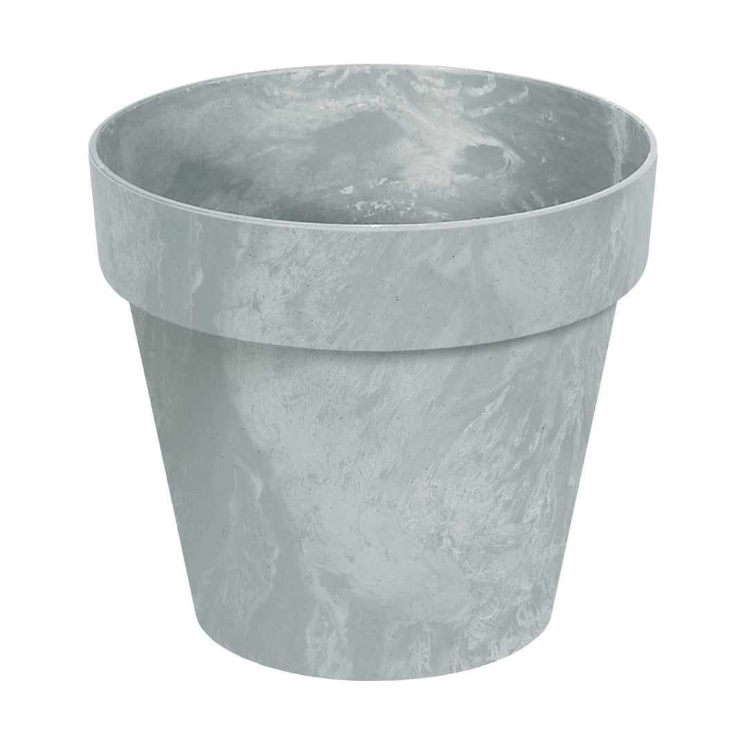 Kulatý květináč Prosperplast Cube Concrete Effect DCUB250E-422U - barva betonu
