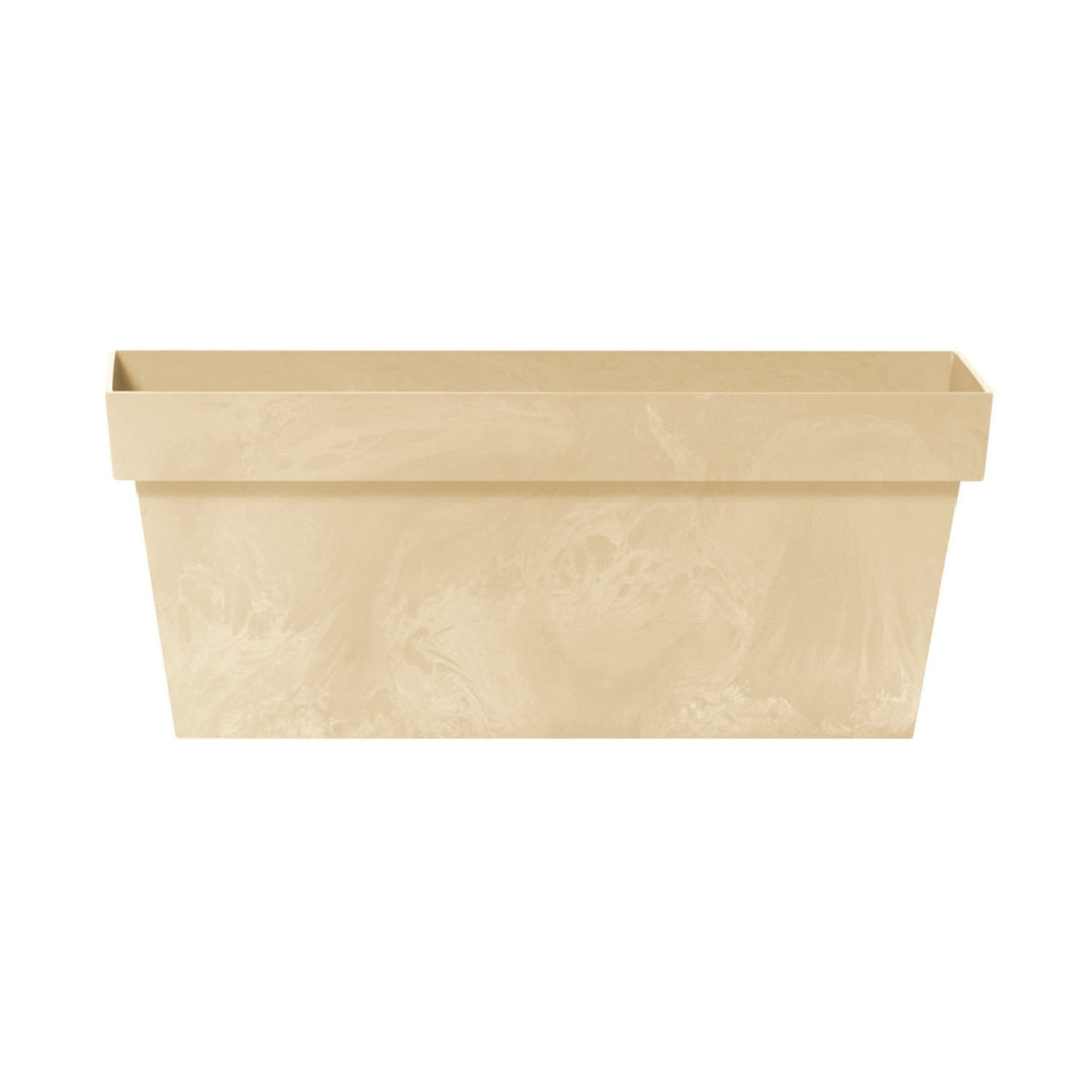 Obdélníkový květináč Prosperplast Cube Case Concrete Effect DCUC600E-CY700 - krémová barva