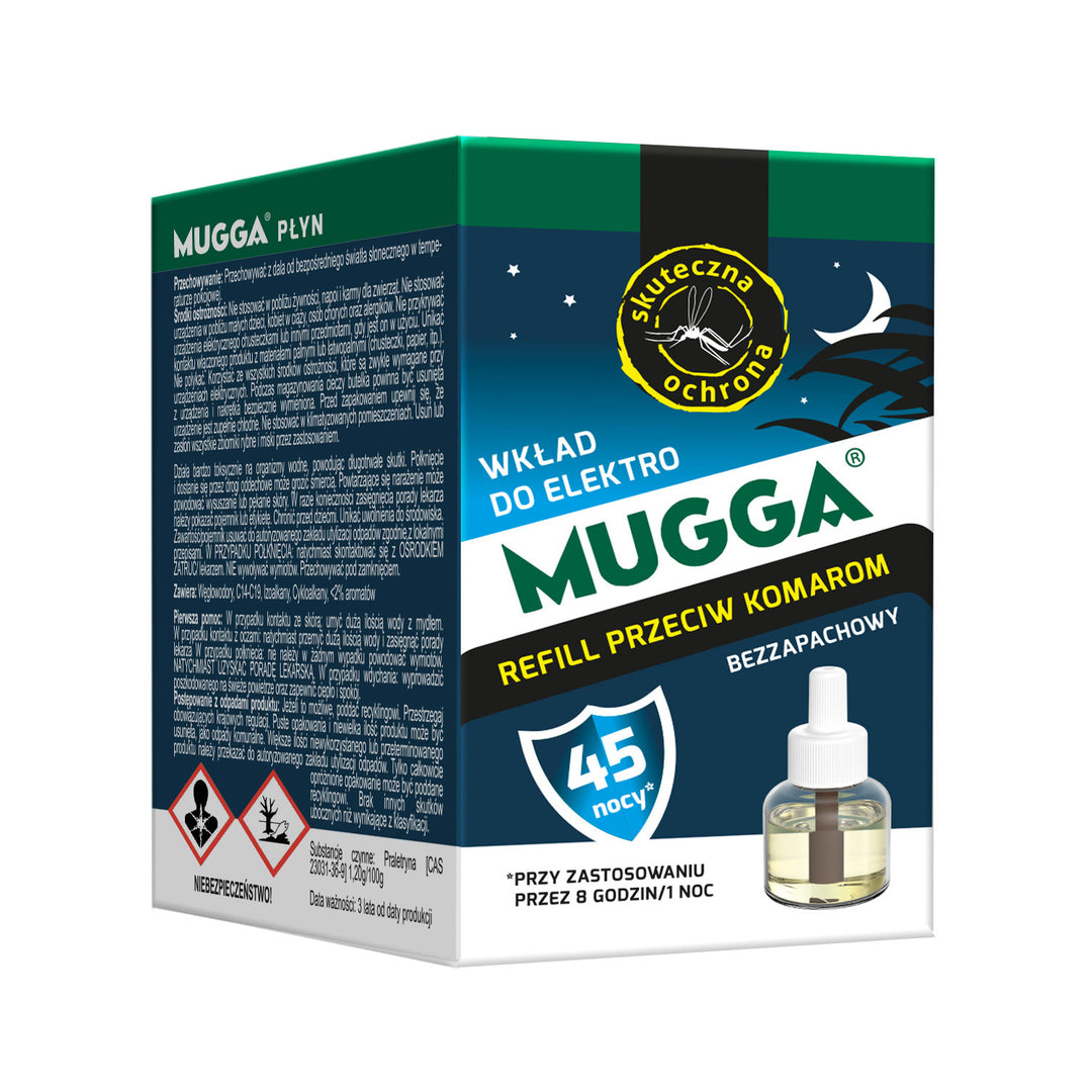 Náplň repelentu proti komárům pro Mugga Elektro Mugga 45 nocí 35ml