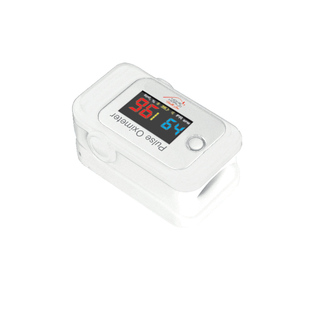 Prstový pulsní oxymetr CE HW-HL031, bluetooth, bílý