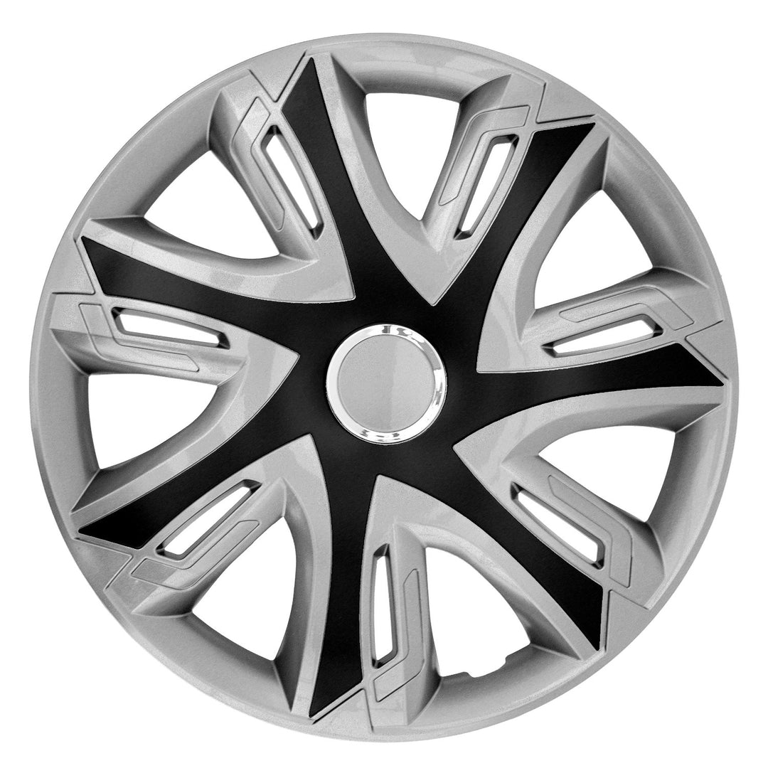 NRM Supernova bicolor černá/stříbrná/stříbrná/černá 15'' kryty kol 4 kusy