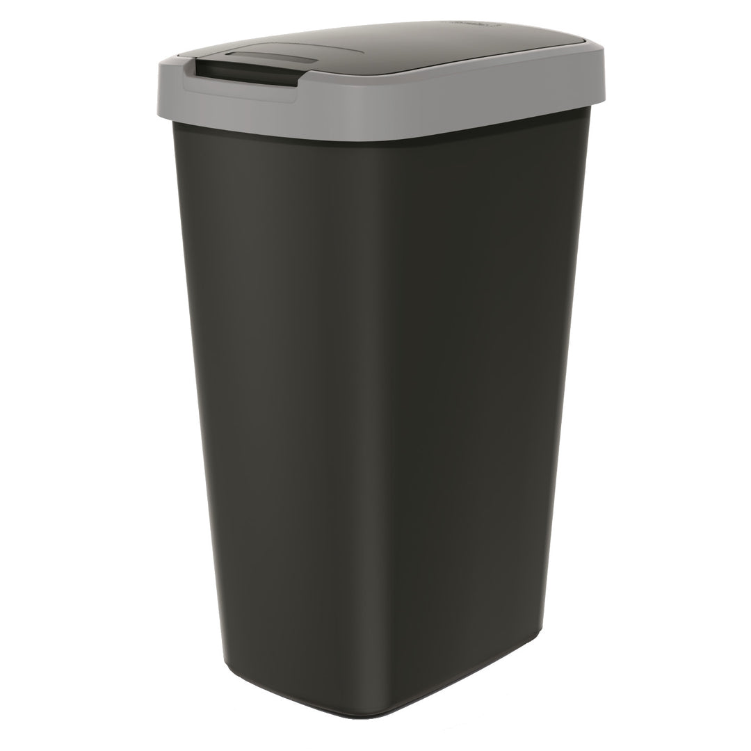Odpadkový koš s poklopem Keden COMPACTA Q - šedý 45l