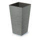 Prosperplast Furu Square vysoký květináč s vložkou 11,4 l (beton)