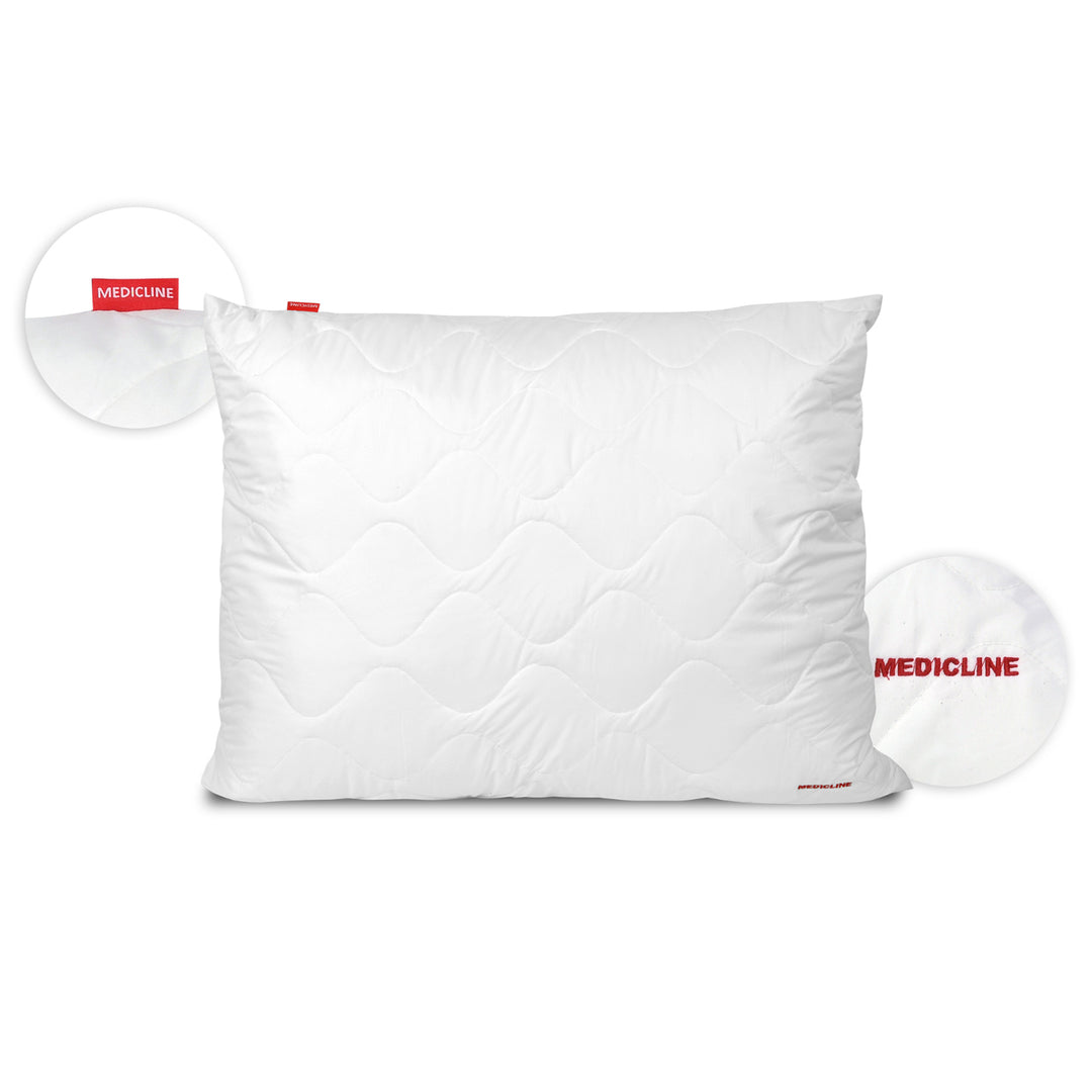 Medicline polštář z mikrovlákna 60-80 g/m2 (80 x 80 cm, bílý prošívaný)