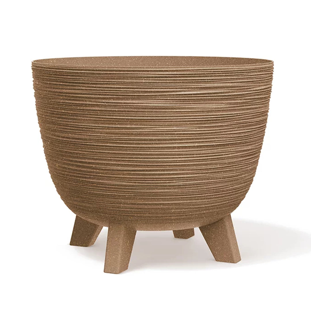 Květináč Prosperplast, průměr 395 mm, nožičky, DFUR400W-4665W, Furu ECO Wood