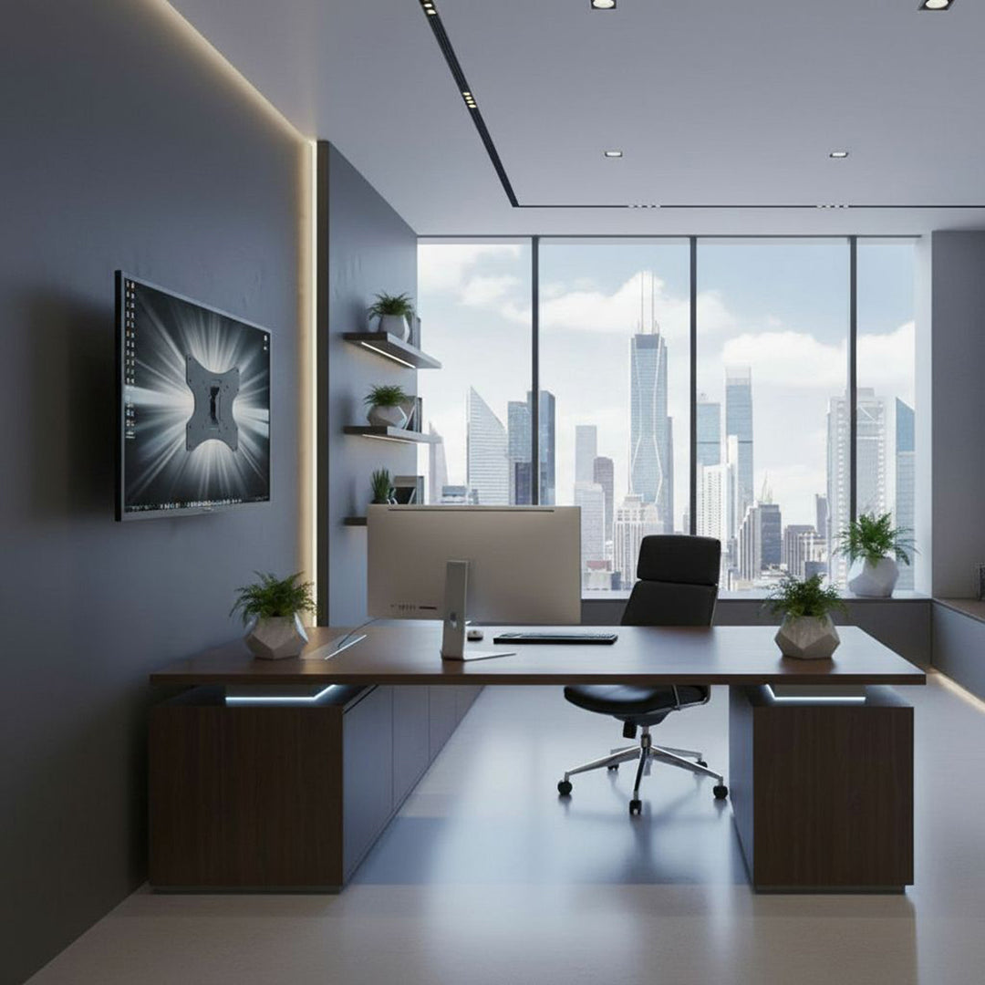 Universální držák na stěnu Maclean MC-503A, velikost obrazovky 23''až 42''vahá max. až do 30 kg.