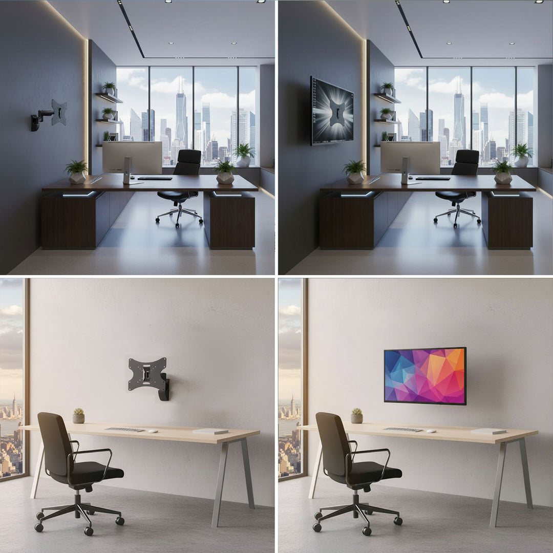 Universální držák na stěnu Maclean MC-503A, velikost obrazovky 23''až 42''vahá max. až do 30 kg.