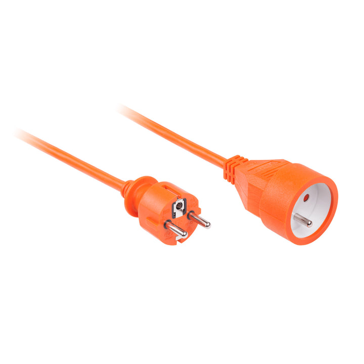 Oranžový prodlužovací kabel Rebel 1 zásuvka, délka 10 m