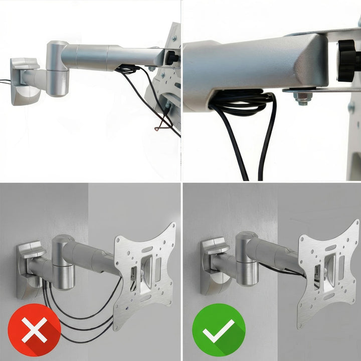 Držák na televizor nebo monitor Maclean, univerzální, max. VESA 200x200, 23-50", 30 kg, stříbrný, MC-503A S