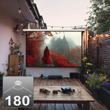 Promítací plátno elektrické  135'' 300x168cm 16:9 na dálkové ovládání a ovladač na stěnu  Maclean MC-561