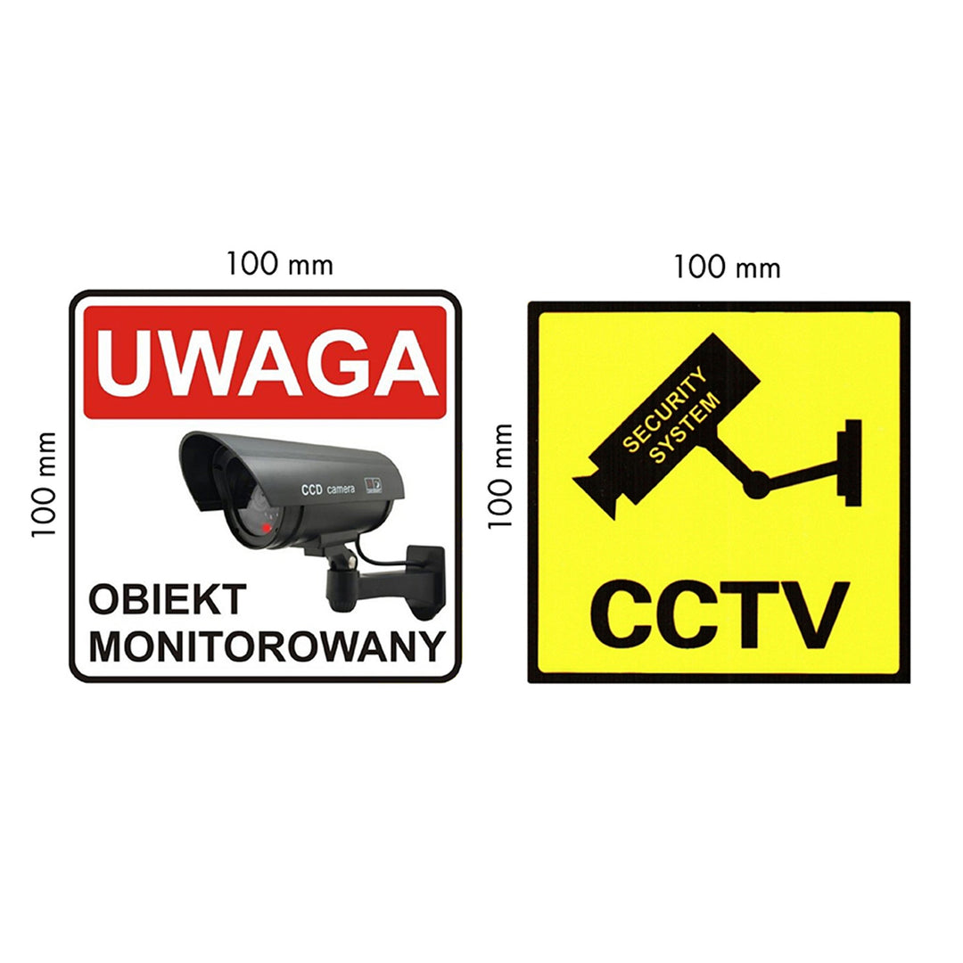 Imitace kamery SOL1200 Solární blikající dioda solární panel nebo 2 baterie AAA